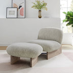 EEI-6988 Loyal Boucle Fabric Accent Chair and Ottoman Set by Modway