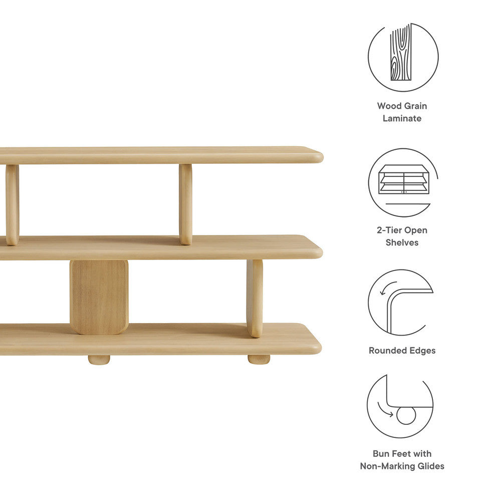 Modway Lyle Sculptural 2-Tier Bookshelf by Modway-EEI-7232