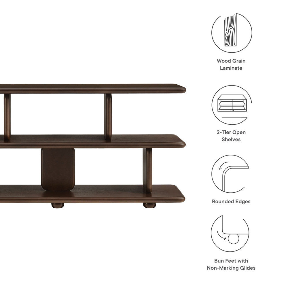 Modway Lyle Sculptural 2-Tier Bookshelf by Modway-EEI-7232