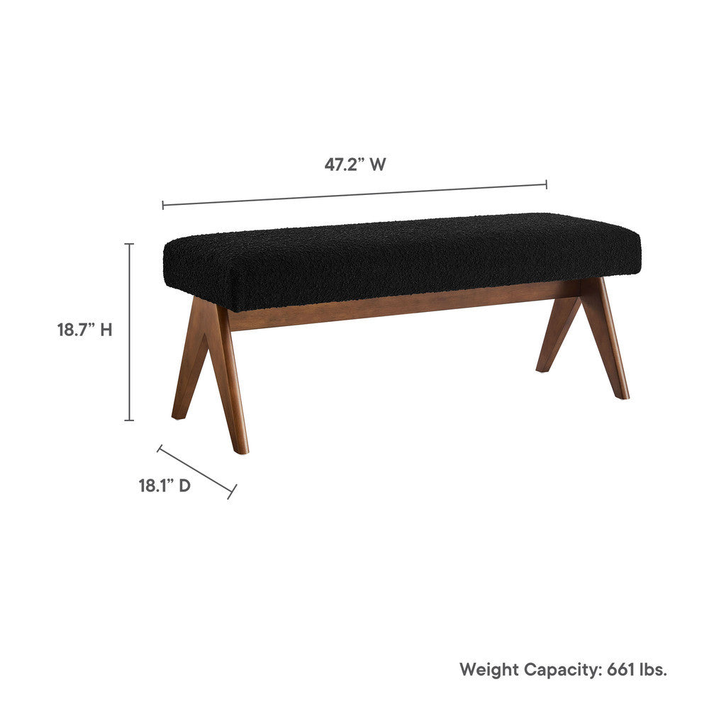 EEI-7113 Lyra 47" Boucle Upholstered Bench by Modway