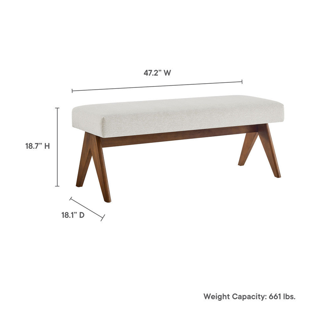 EEI-7112 Lyra 47" Fabric Upholstered Bench by Modway