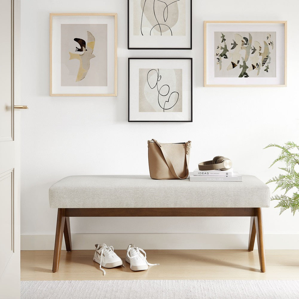 EEI-7112 Lyra 47" Fabric Upholstered Bench by Modway