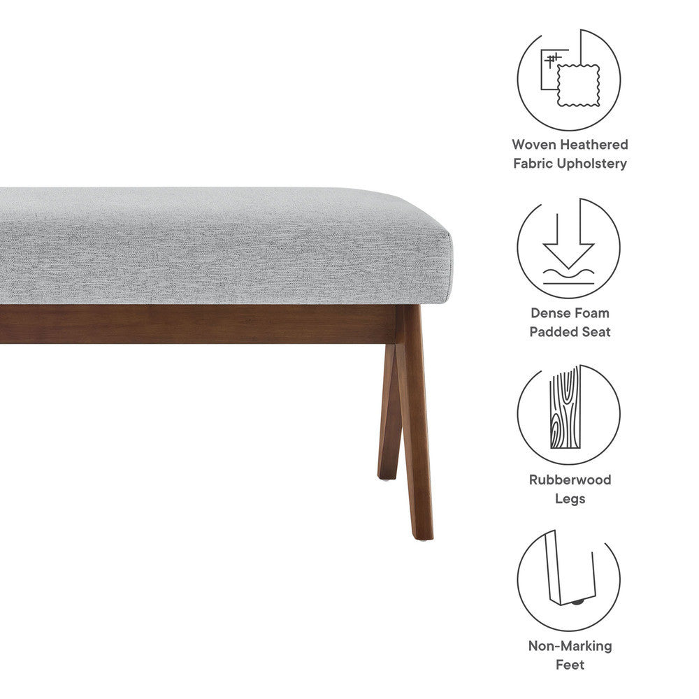 EEI-7112 Lyra 47" Fabric Upholstered Bench by Modway