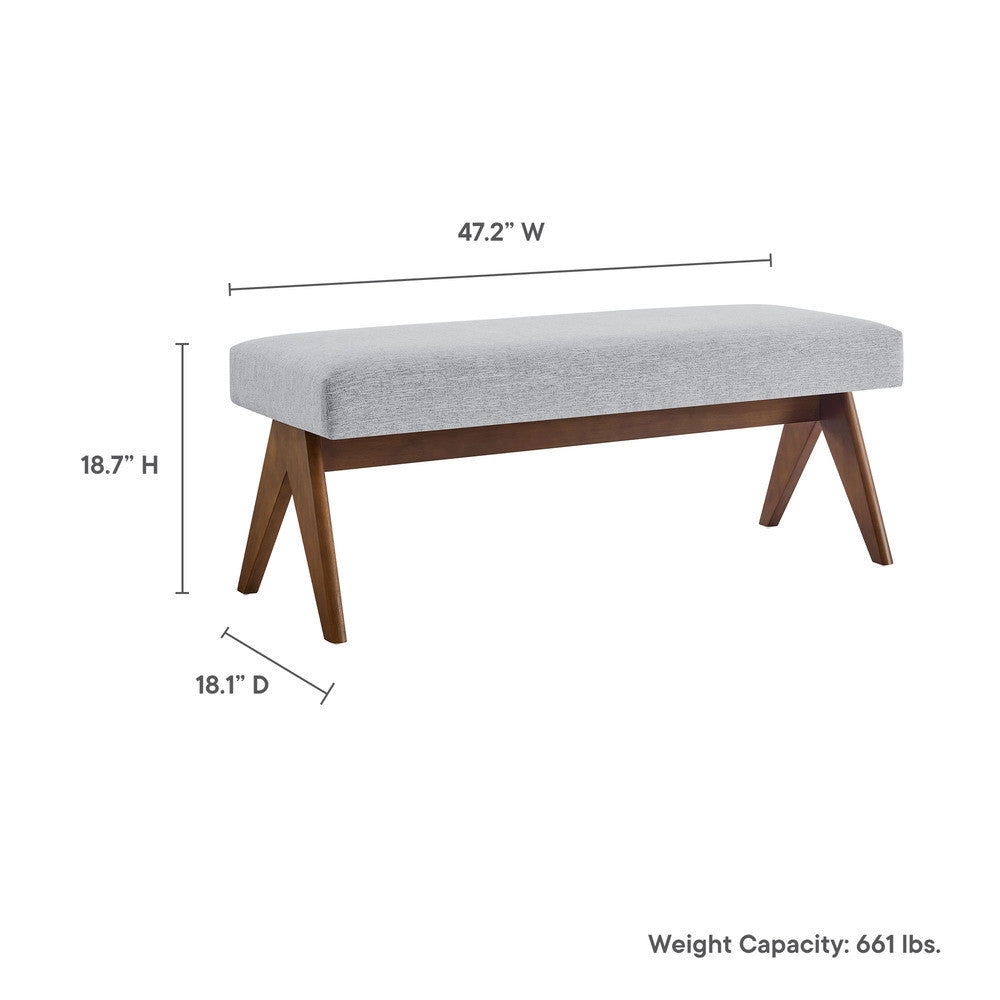 EEI-7112 Lyra 47" Fabric Upholstered Bench by Modway