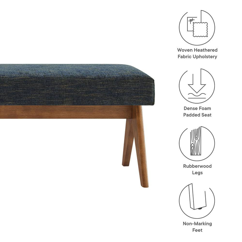 EEI-7114 Lyra 63" Fabric Upholstered Bench by Modway