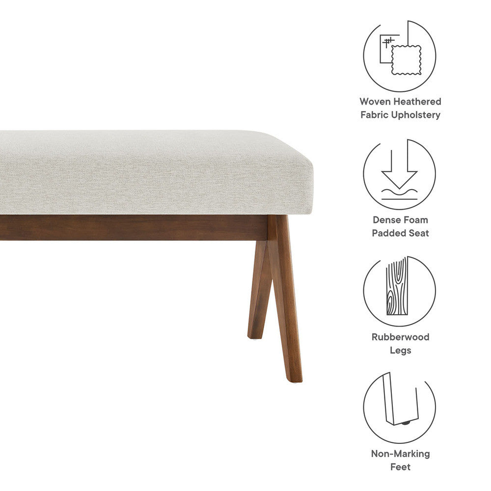 EEI-7114 Lyra 63" Fabric Upholstered Bench by Modway
