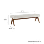 EEI-7114 Lyra 63" Fabric Upholstered Bench by Modway