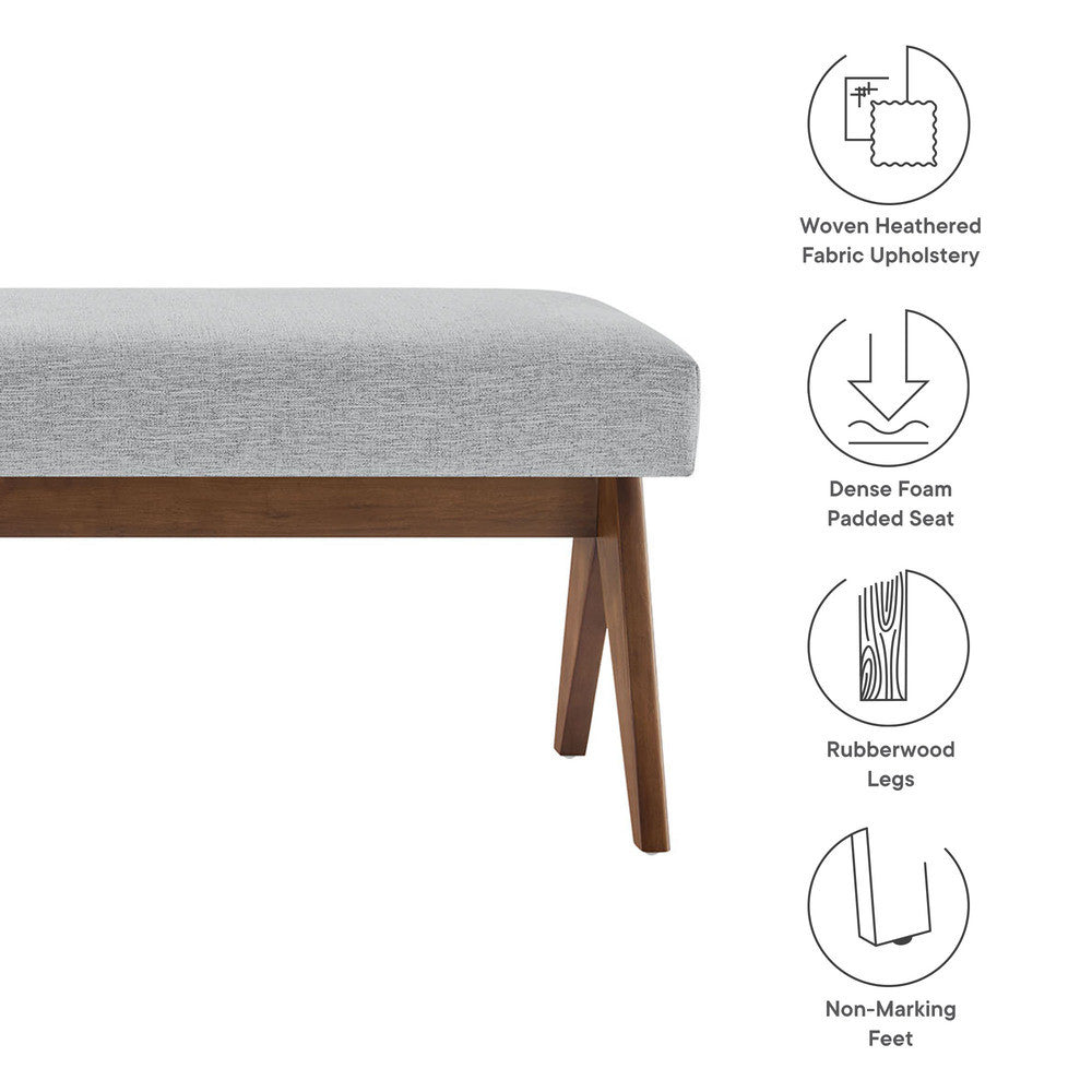 EEI-7114 Lyra 63" Fabric Upholstered Bench by Modway