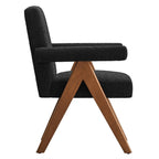 EEI-6506 Lyra Boucle Fabric Dining Room Chair Set of 2 by Modway