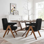 EEI-6506 Lyra Boucle Fabric Dining Room Chair Set of 2 by Modway