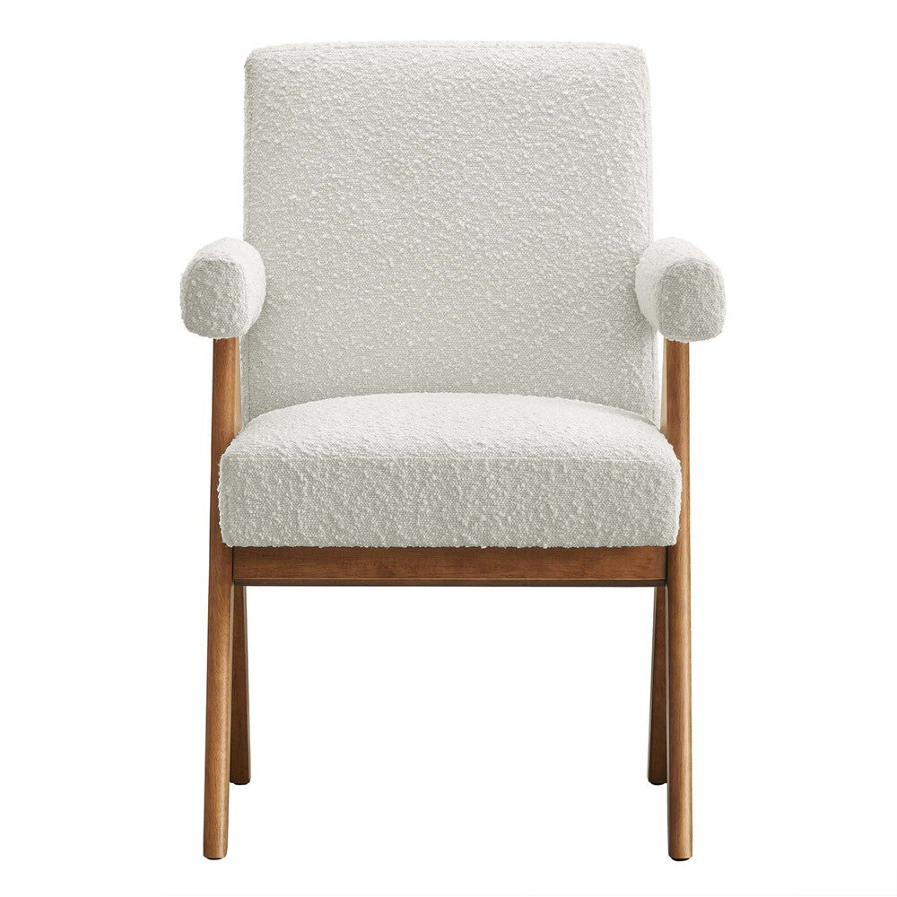 EEI-6506 Lyra Boucle Fabric Dining Room Chair Set of 2 by Modway