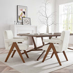 EEI-6506 Lyra Boucle Fabric Dining Room Chair Set of 2 by Modway