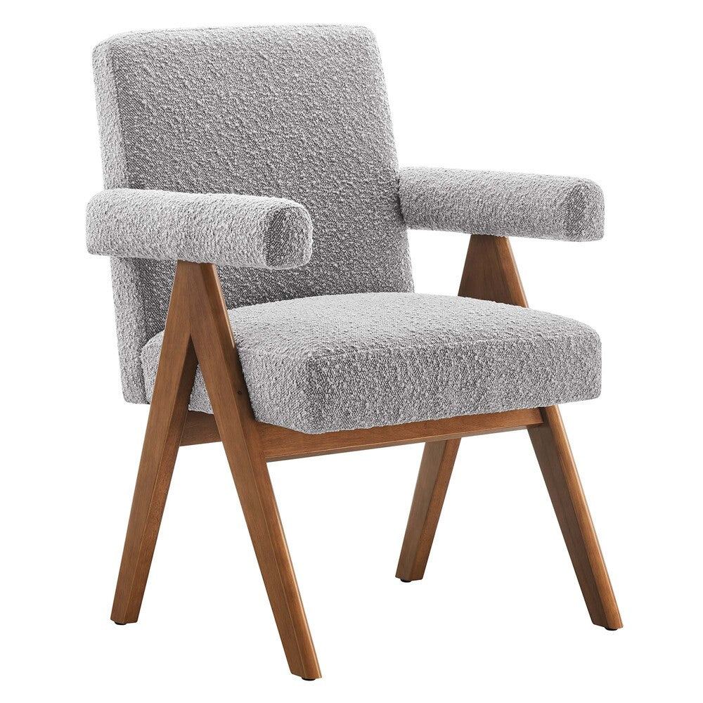 EEI-6506 Lyra Boucle Fabric Dining Room Chair Set of 2 by Modway
