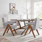 EEI-6506 Lyra Boucle Fabric Dining Room Chair Set of 2 by Modway