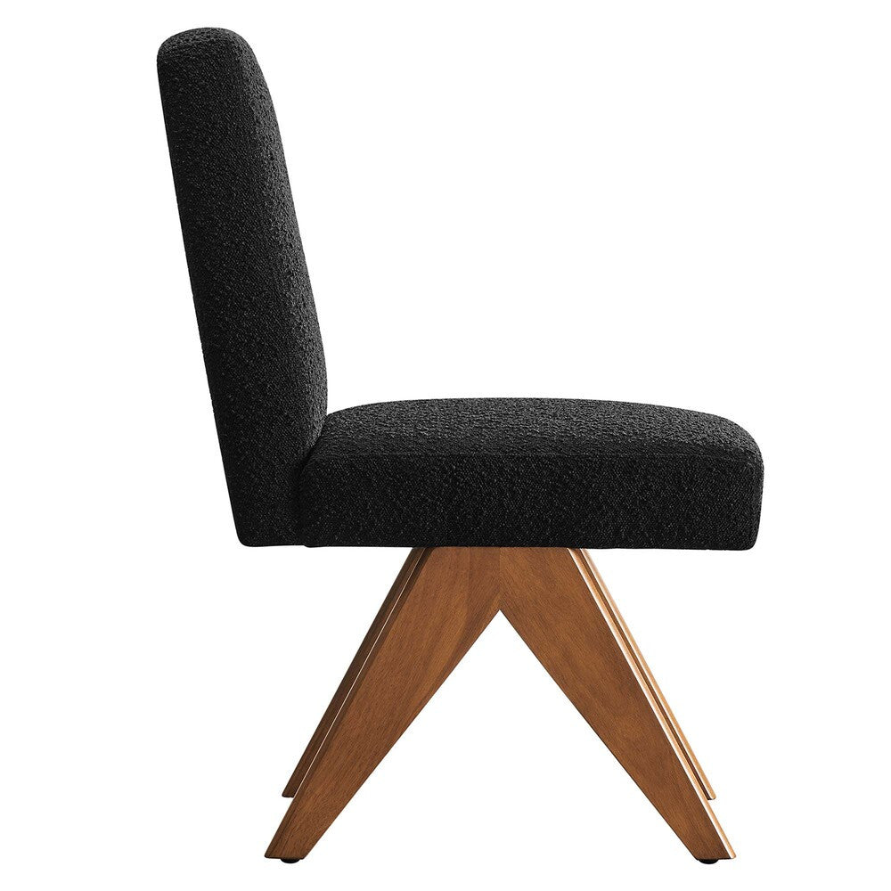 EEI-6508 Lyra Boucle Fabric Dining Room Side Chair Set of 2 by Modway