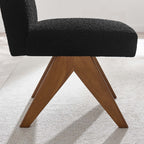 EEI-6508 Lyra Boucle Fabric Dining Room Side Chair Set of 2 by Modway