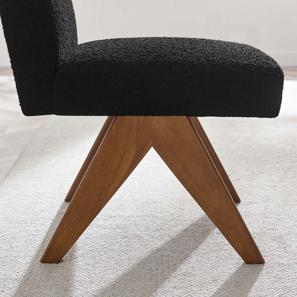 EEI-6508 Lyra Boucle Fabric Dining Room Side Chair Set of 2 by Modway