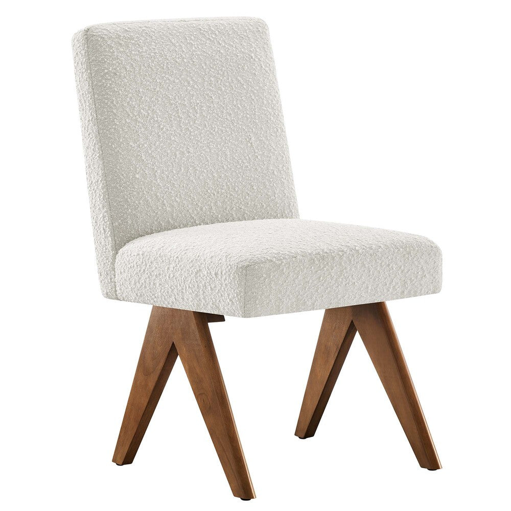 EEI-6508 Lyra Boucle Fabric Dining Room Side Chair Set of 2 by Modway