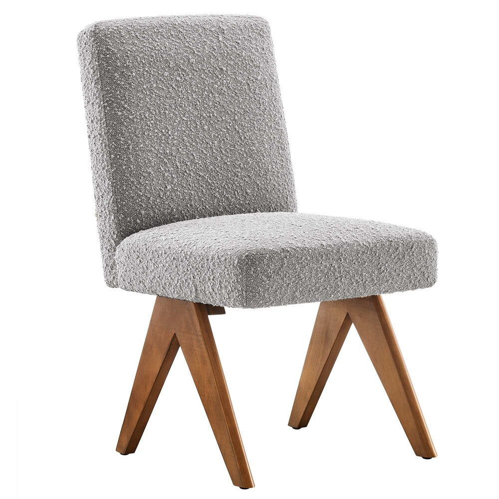 EEI-6508 Lyra Boucle Fabric Dining Room Side Chair Set of 2 by Modway