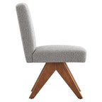 EEI-6508 Lyra Boucle Fabric Dining Room Side Chair Set of 2 by Modway