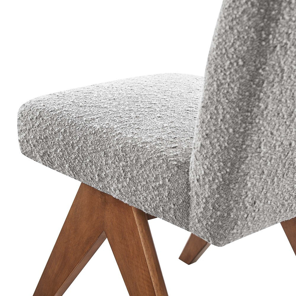 EEI-6508 Lyra Boucle Fabric Dining Room Side Chair Set of 2 by Modway