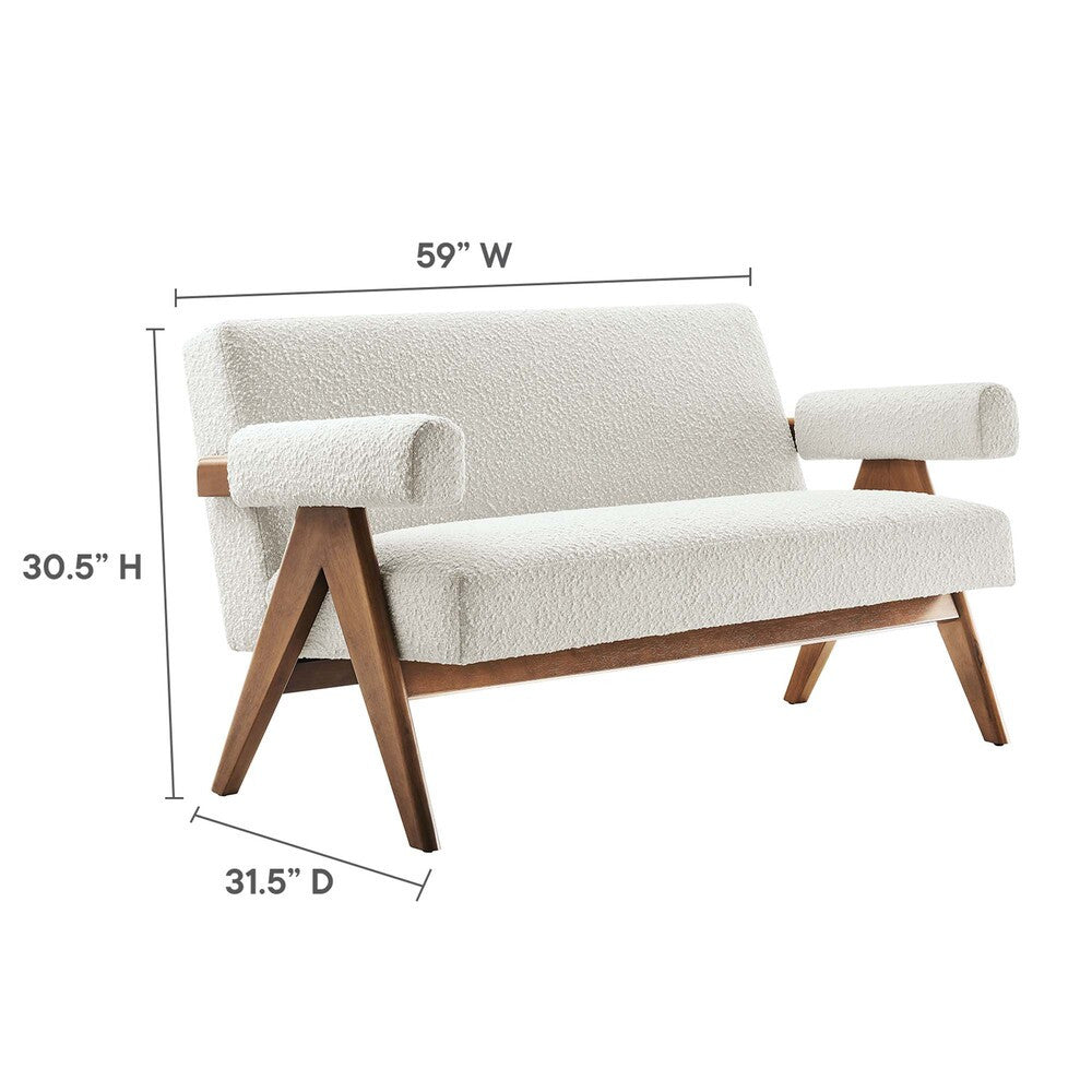 EEI-6504 Lyra Boucle Fabric Loveseat by Modway