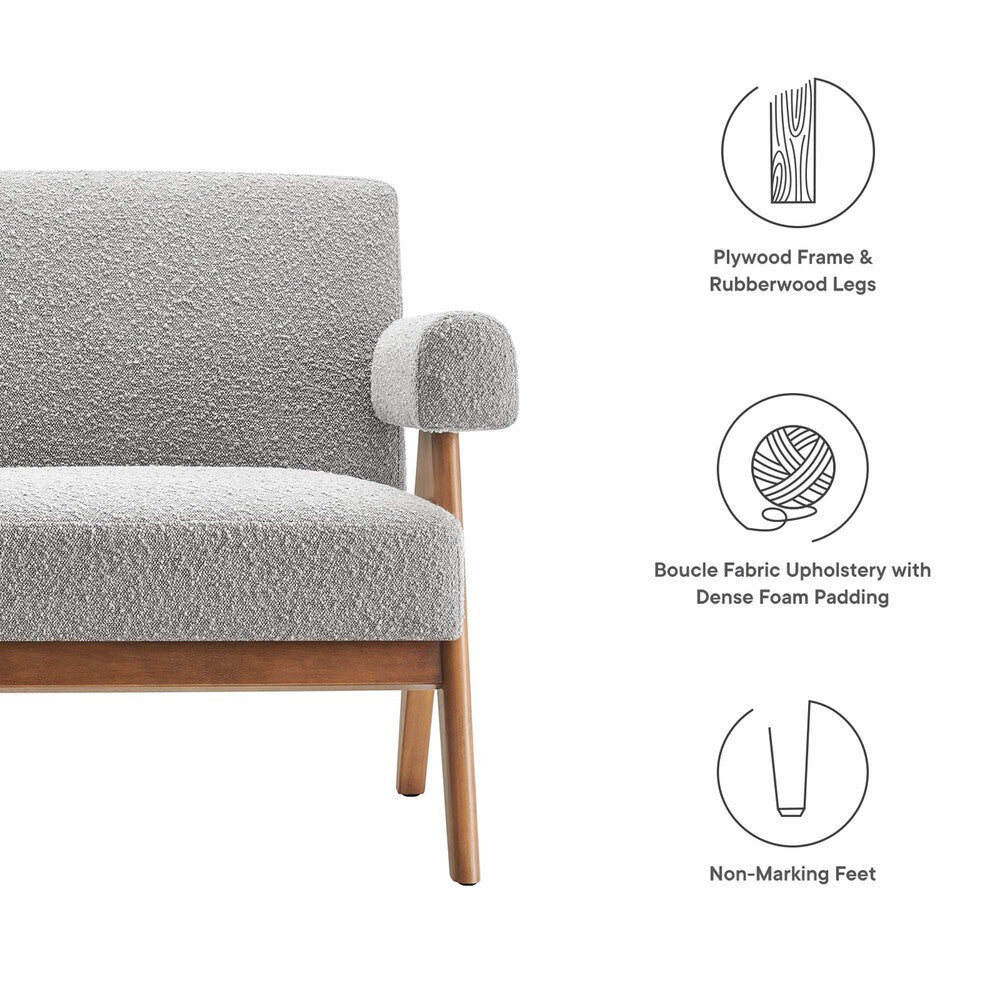 EEI-6504 Lyra Boucle Fabric Loveseat by Modway