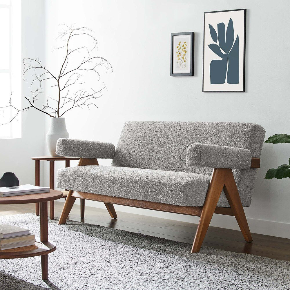 EEI-6504 Lyra Boucle Fabric Loveseat by Modway