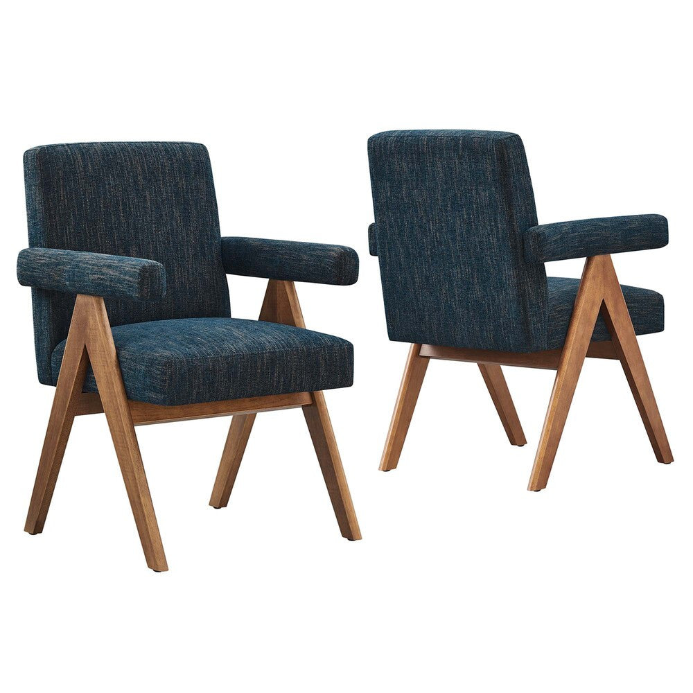 EEI-6507 Lyra Fabric Dining Room Chair Set of 2 by Modway