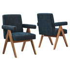 EEI-6507 Lyra Fabric Dining Room Chair Set of 2 by Modway