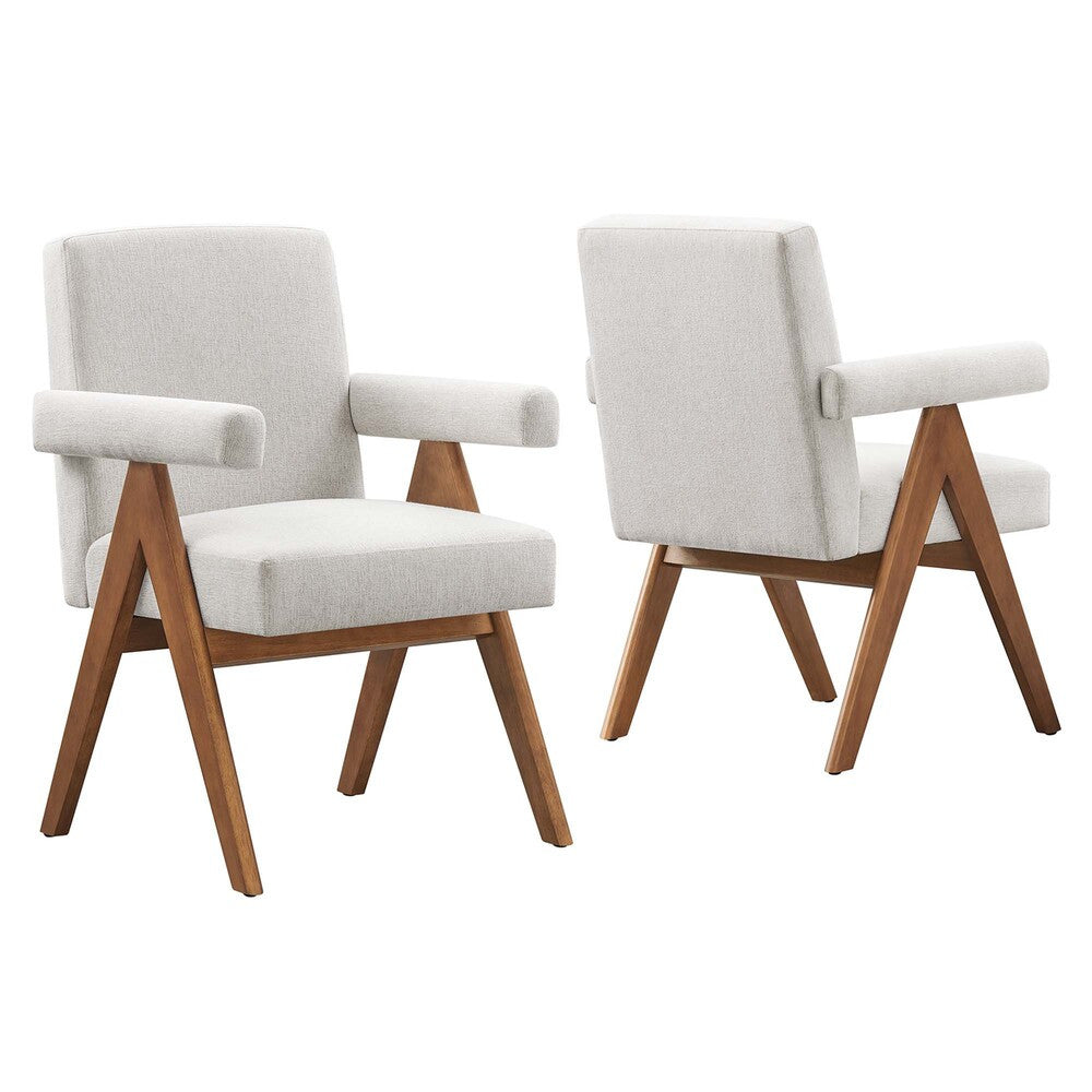 EEI-6507 Lyra Fabric Dining Room Chair Set of 2 by Modway
