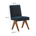 EEI-6509 Lyra Fabric Dining Room Side Chair Set of 2 by Modway