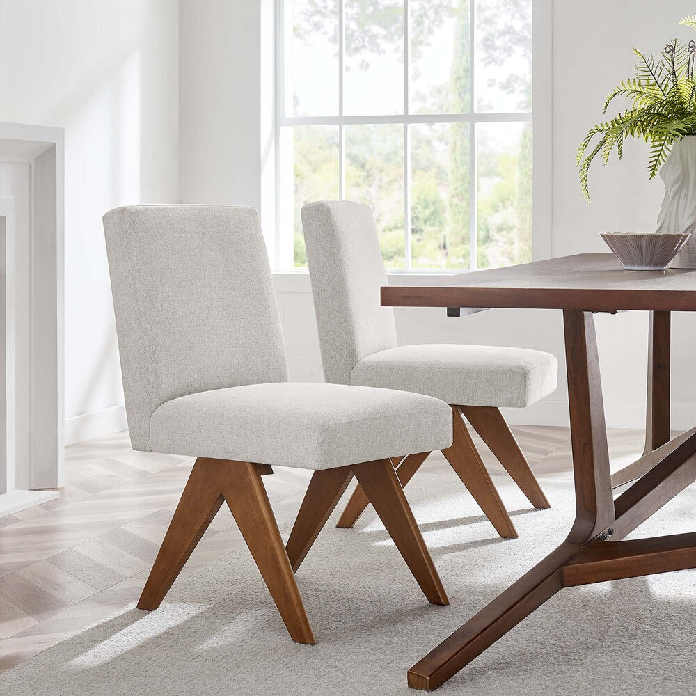 EEI-6509 Lyra Fabric Dining Room Side Chair Set of 2 by Modway