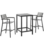 EEI-1754 Maine 3 Piece Outdoor Patio Dining Set by Modway