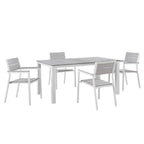 EEI-1747 Maine 5 Piece Outdoor Patio Dining Set by Modway