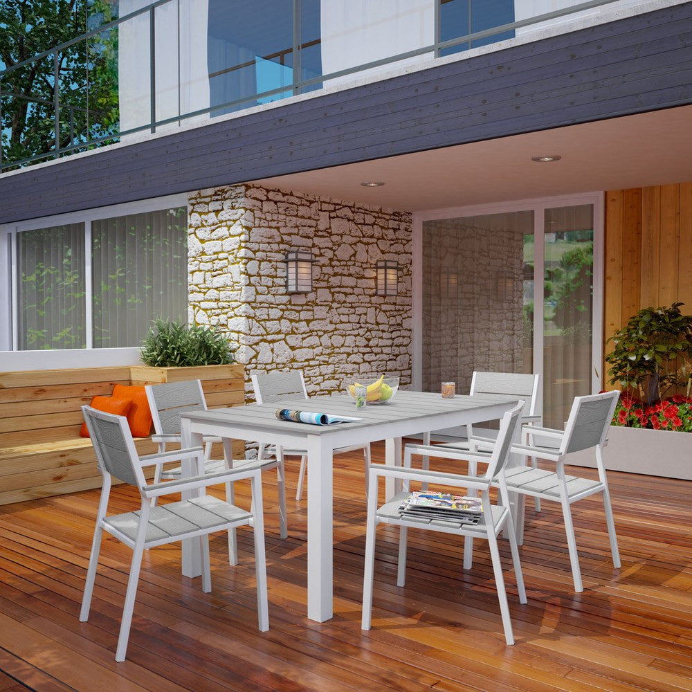 EEI-1749 Maine 7 Piece Outdoor Patio Dining Set by Modway