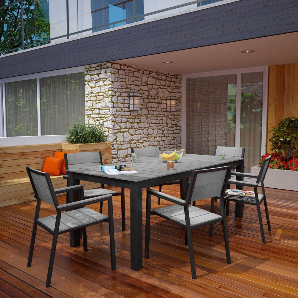 EEI-1751 Maine 7 Piece Outdoor Patio Dining Set by Modway