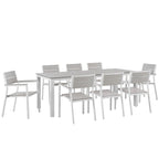 EEI-1753 Maine 9 Piece Outdoor Patio Dining Set by Modway