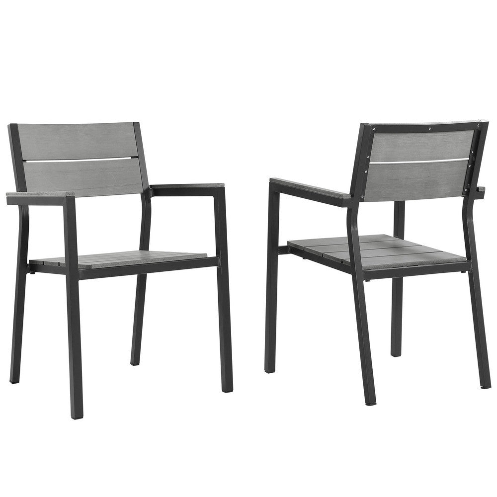 EEI-1739 Maine Outdoor Patio Dining Armchair Set of 2 by Modway