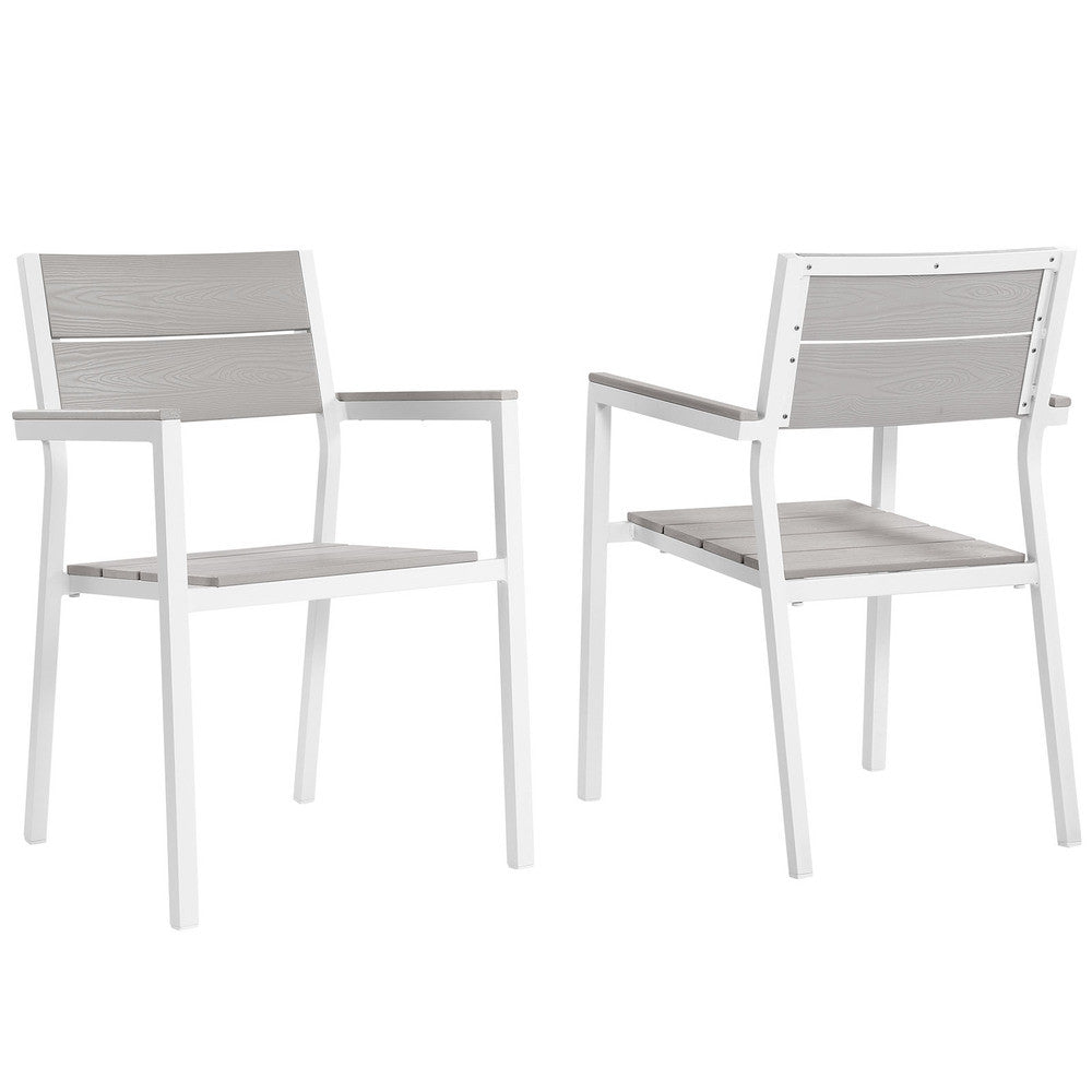 EEI-1739 Maine Outdoor Patio Dining Armchair Set of 2 by Modway