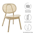 EEI-6081-GRY Malina Wood Dining Side Chair Set of 2 by Modway