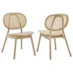 EEI-6081-GRY Malina Wood Dining Side Chair Set of 2 by Modway