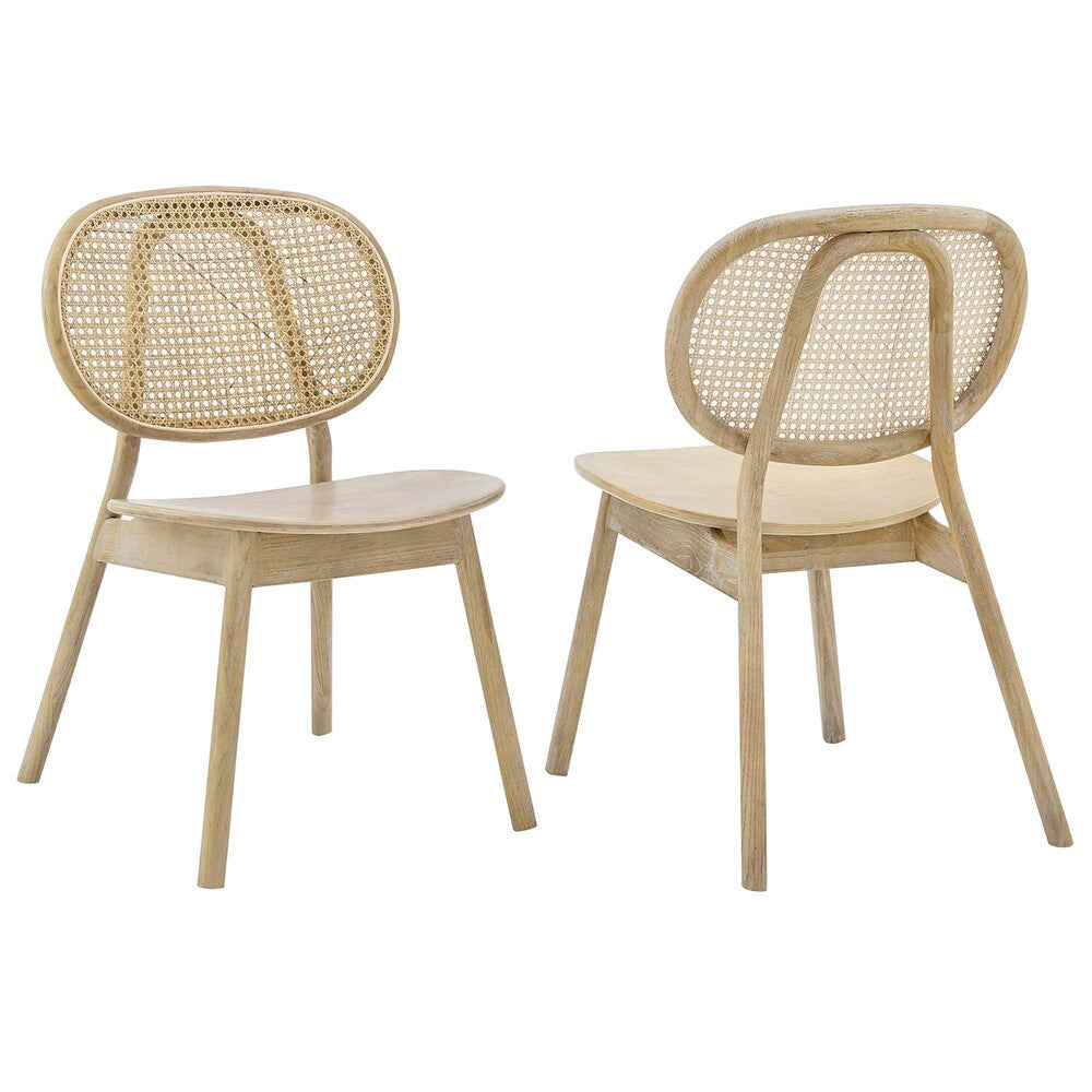 EEI-6081-GRY Malina Wood Dining Side Chair Set of 2 by Modway