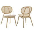 Modway EEI-6081-GRY Malina Wood Dining Side Chair Set of 2 Gray