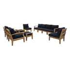 EEI-1489 Marina 10 Piece Outdoor Patio Teak Set by Modway