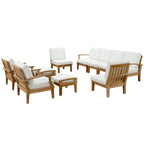 EEI-1489 Marina 10 Piece Outdoor Patio Teak Set by Modway
