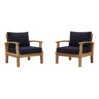 EEI-1819 Marina 2 Piece Outdoor Patio Teak Set by Modway