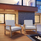 EEI-1819 Marina 2 Piece Outdoor Patio Teak Set by Modway