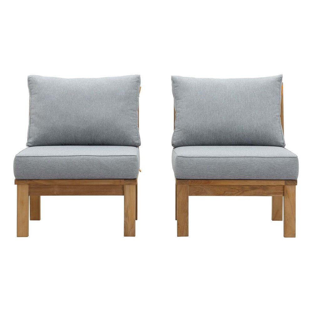 EEI-1821 Marina 2 Piece Outdoor Patio Teak Set by Modway