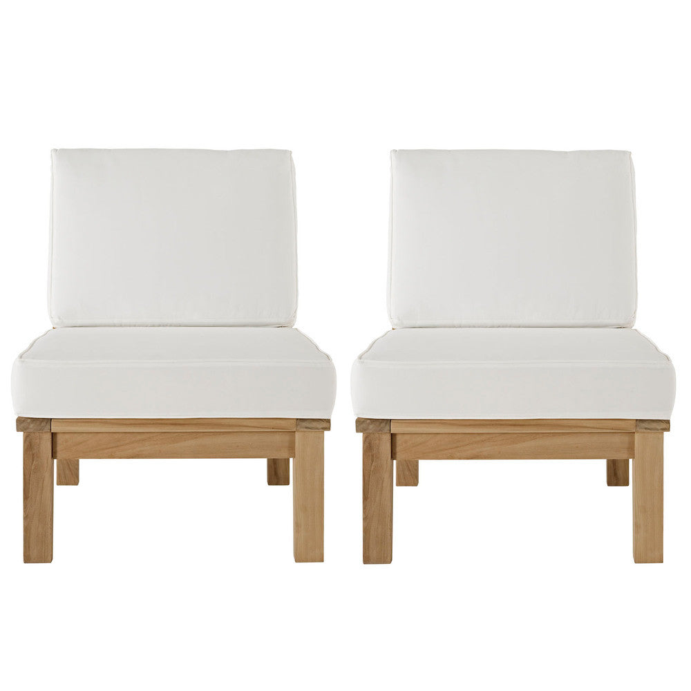 EEI-1821 Marina 2 Piece Outdoor Patio Teak Set by Modway
